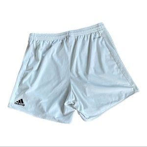 White adidas soccer shorts. Size Small